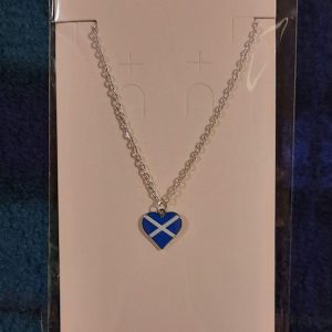 Saltire heart necklace