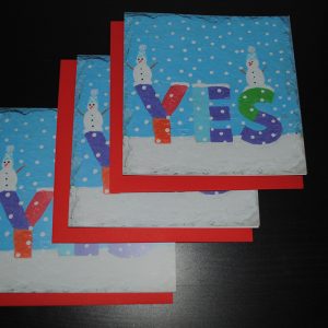 Yes Christmas Cards – Indy and Alba (the Yes snowmen) 20 cards